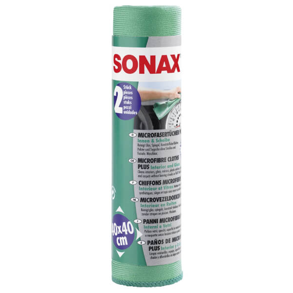 SONAX Microfiber Cloths PLUS Interior &amp; Window,