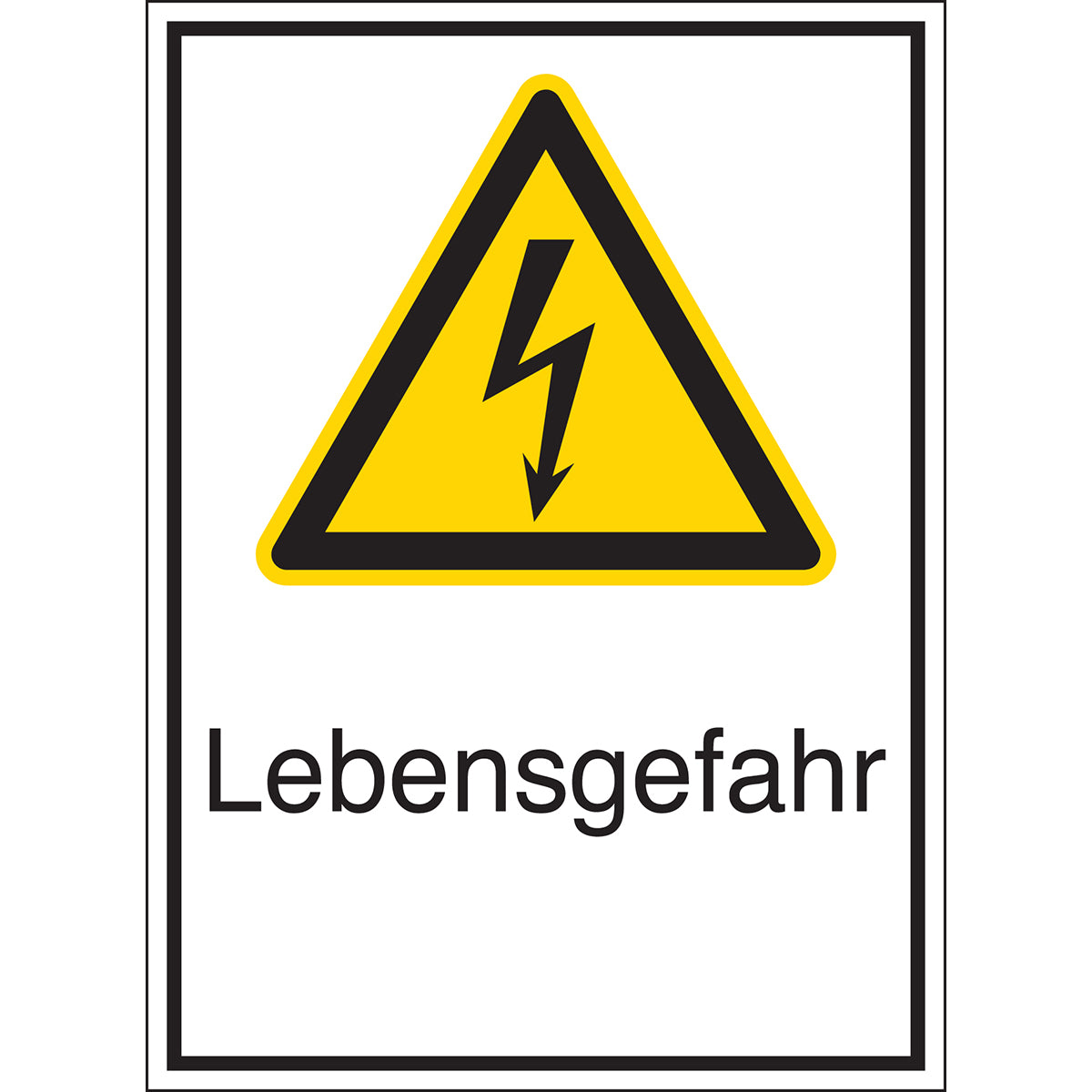 Panneaux d'avertissement pour les équipements électriques - Danger de mort