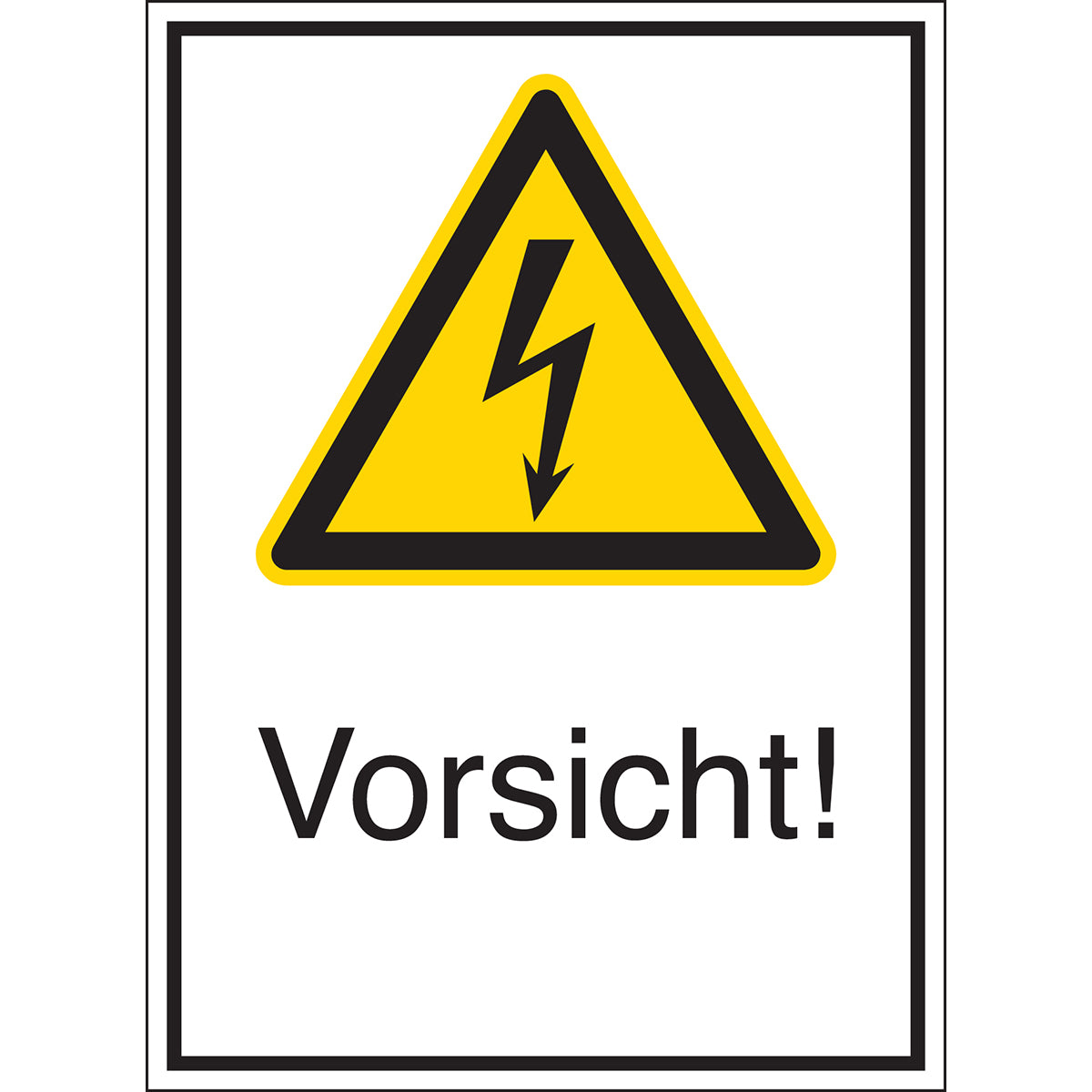 Panneaux d'avertissement pour les équipements électriques - Attention !