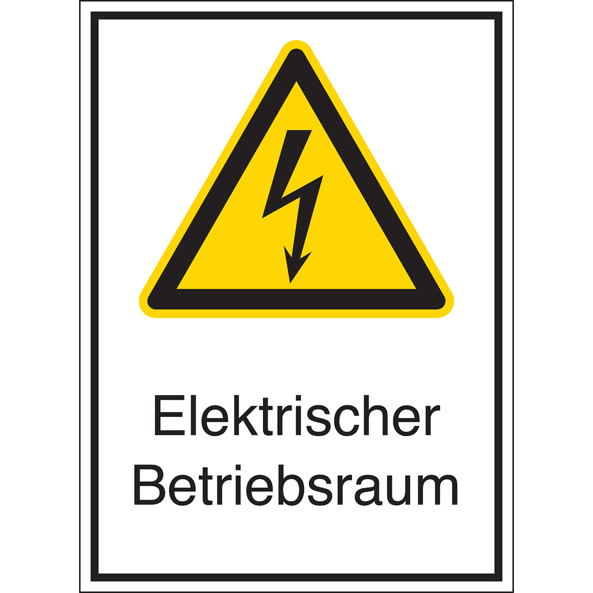Panneaux d'avertissement pour les équipements électriques - Salle d'opération électrique