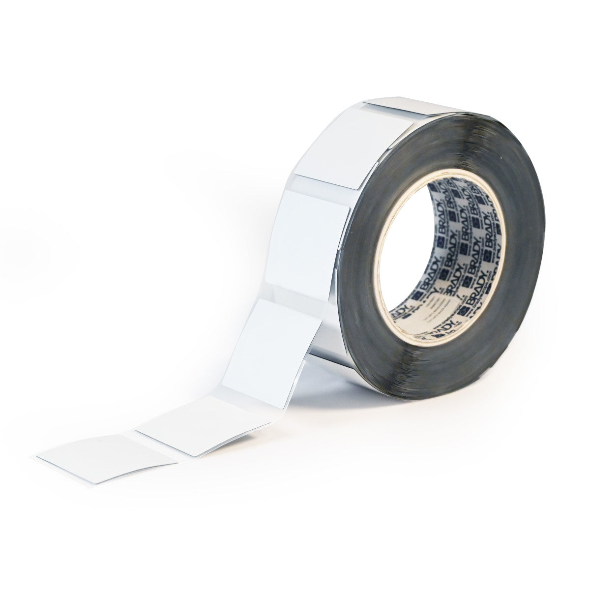 Glänzendes weisses NFC-Etikett aus Polyester mit Temperaturerkennung für metallische Oberflächen