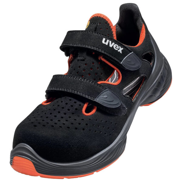 uvex 1 G2 Sicherheitssandale 68488 S1 SRC orange schwarz