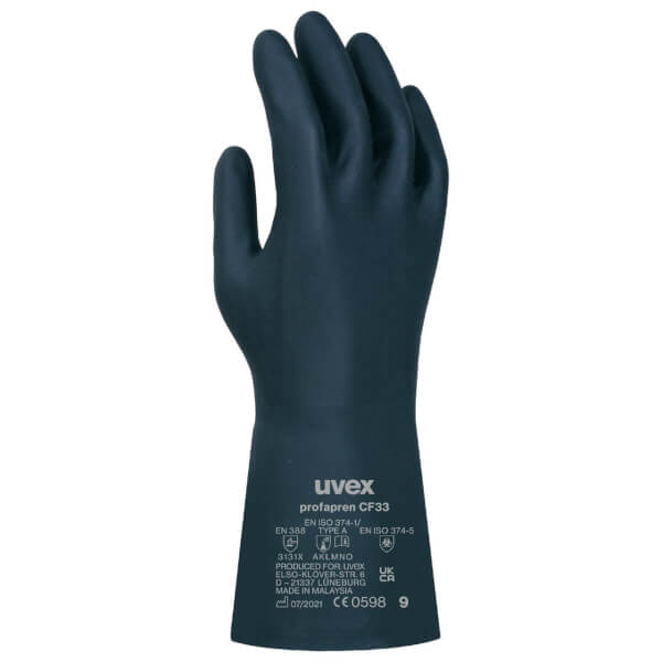 uvex Chemikalienschutzhandschuh profapren CF33